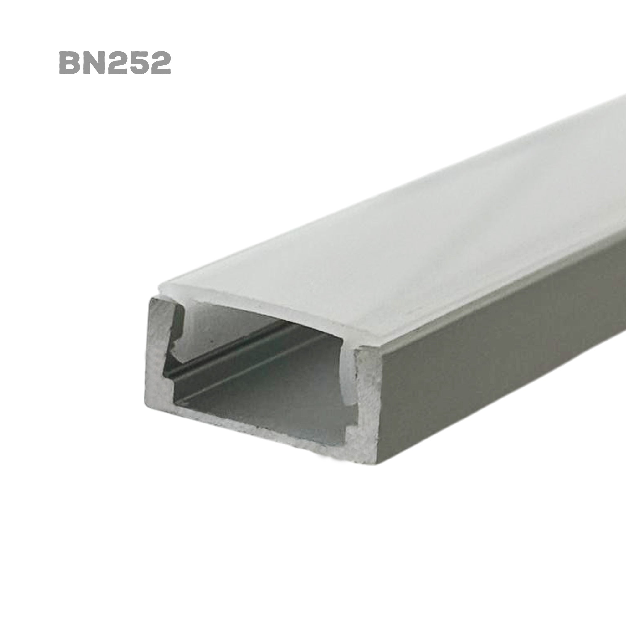 Surface Mounted Aluminum Profiles, Aluminum Channel, Frosted Diffuser cover, BN252