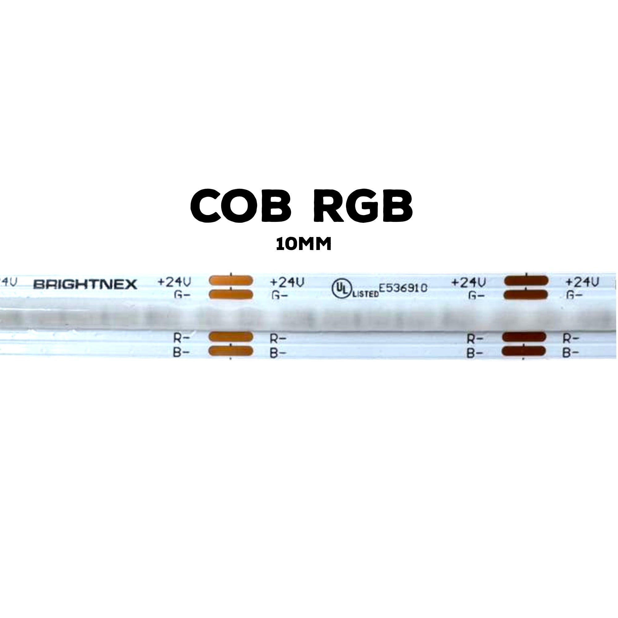 RGB Dotless Linear LED Strip Lights - Cob RGB - Input DC24V, 16.5 ft,32ft,82ft UL Certified