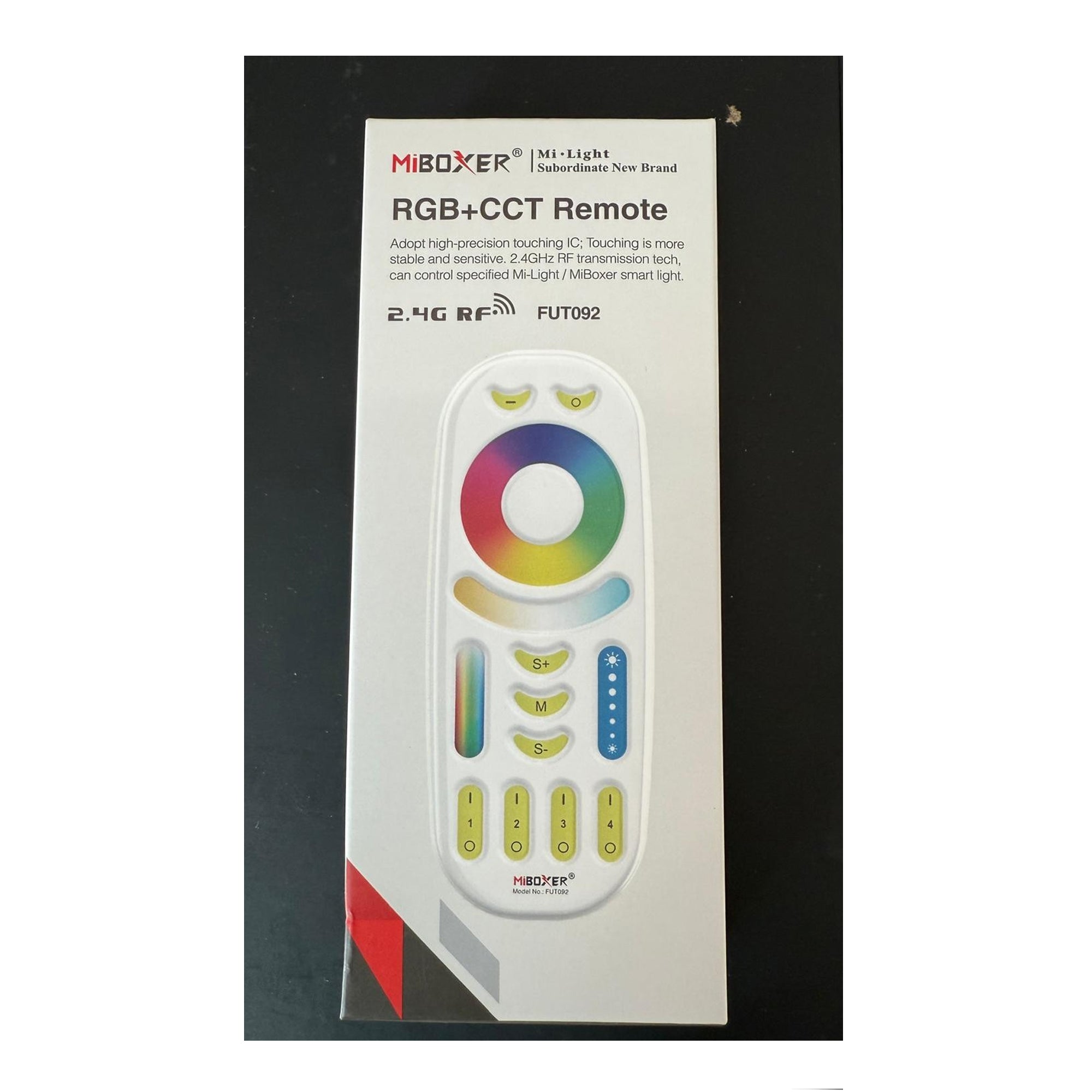 MiBoxer FUT092 2.4G RF RGB+CCT Remote | 4-Zone Touch Controller