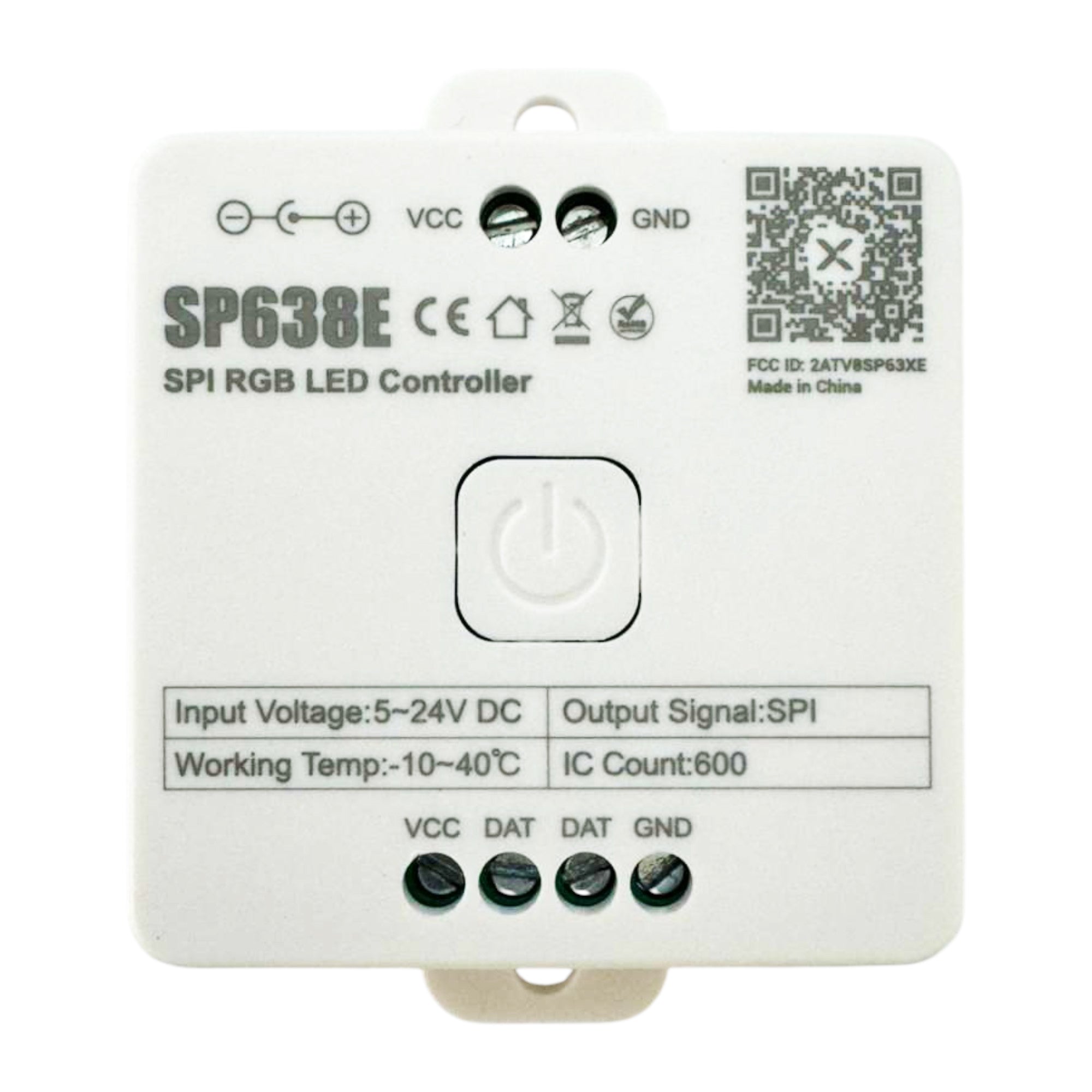 SP638E SPI RGB LED Controller | 5–24V DC – Up to 600 ICs