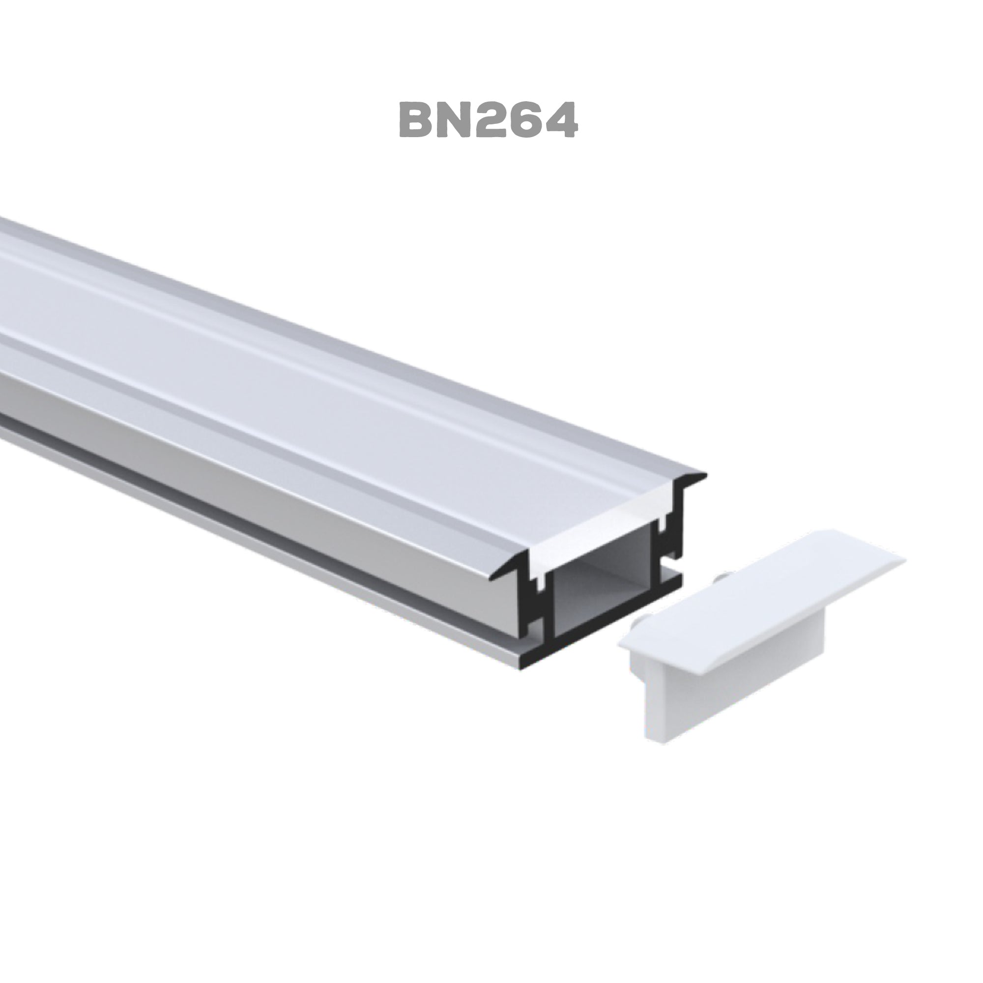 BN264 indoor recessed floor LED aluminum profile channel for linear LED strip lighting