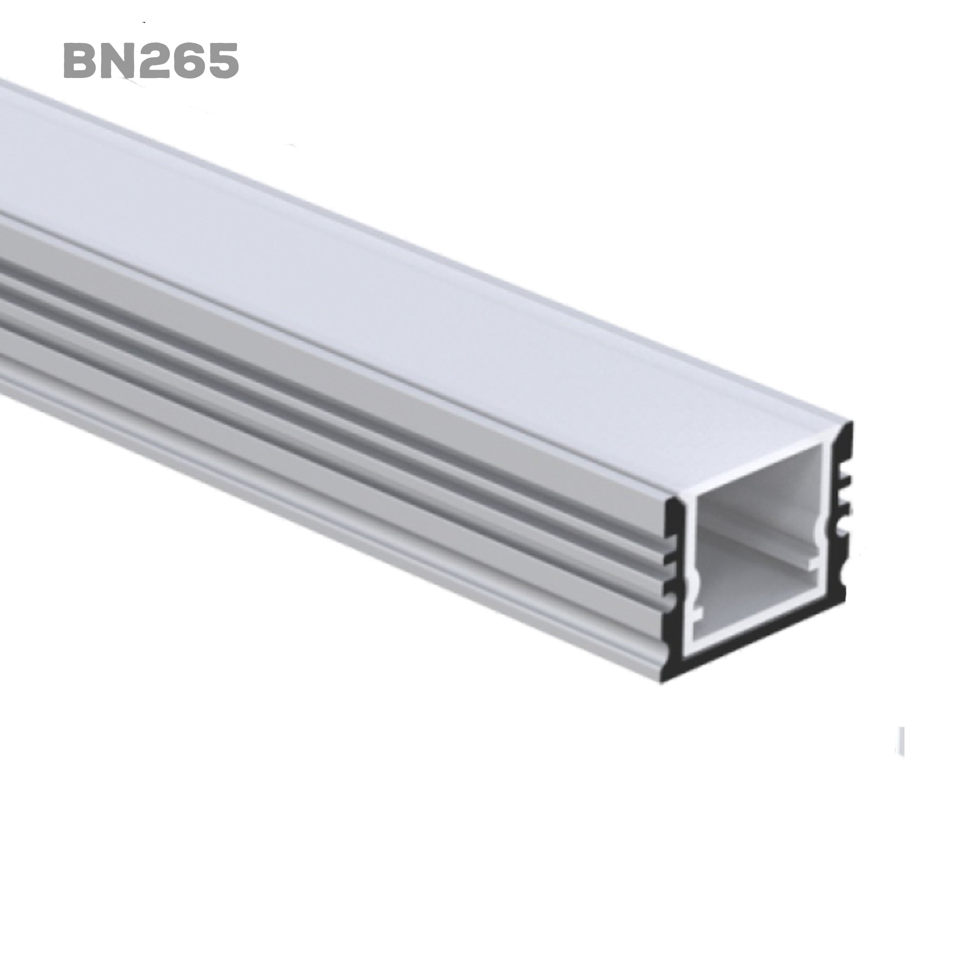 BN265 waterproof surface mount LED aluminum channel profile for indoor outdoor linear LED strip lighting