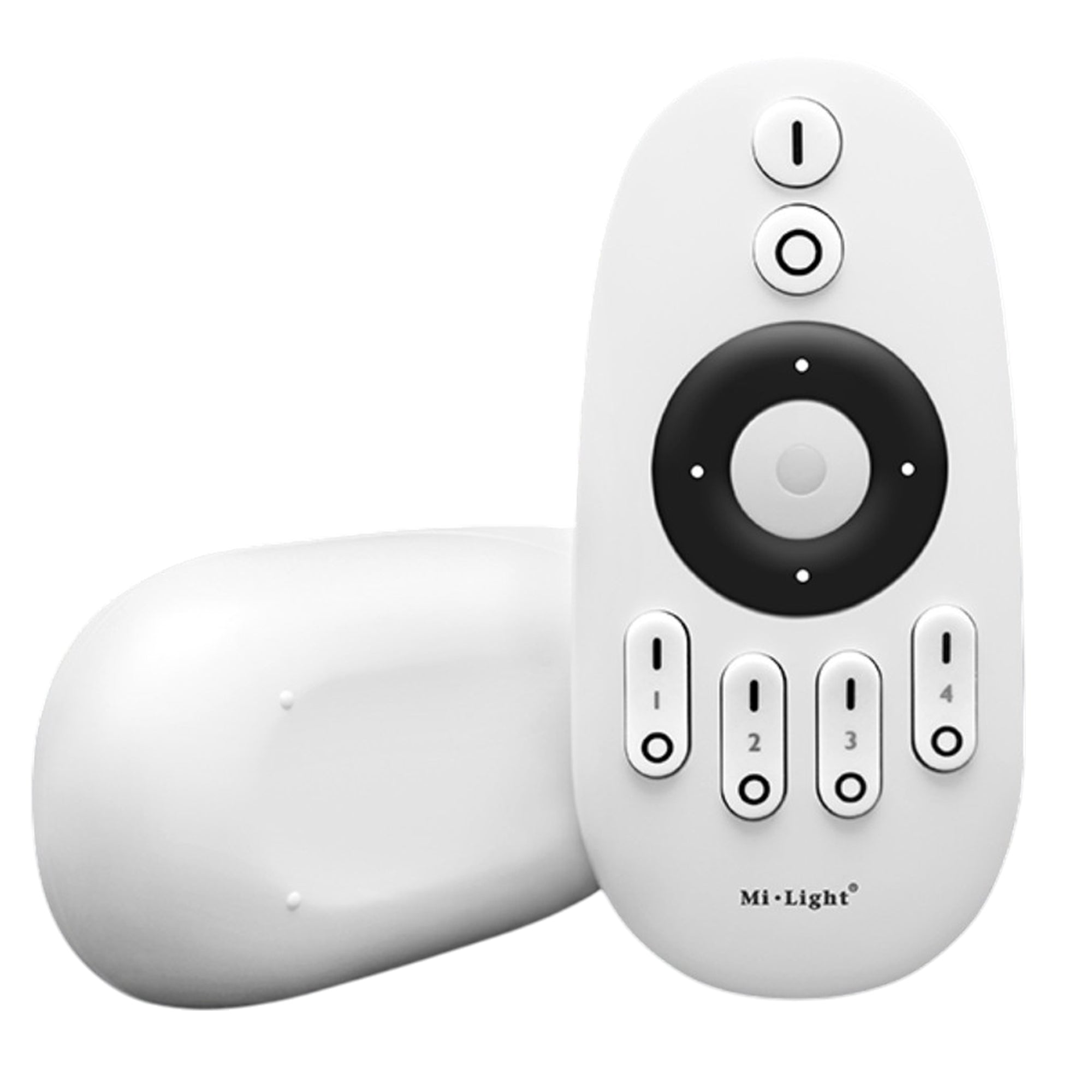 Mi Light FUT007 4 zone CCT remote control front view with magnetic holder