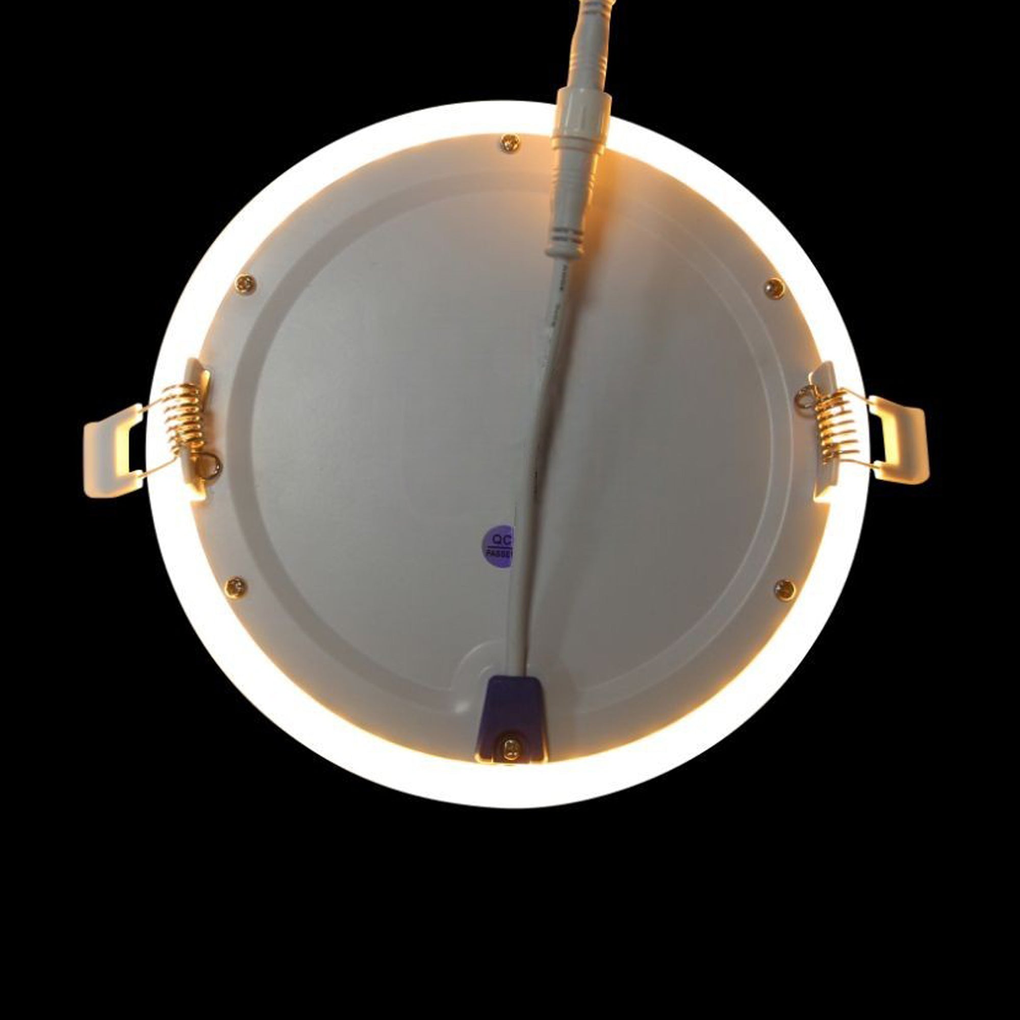 5CCT Slim Flat Panel Downlights with Nightlight, 6 Inch, Dimmable-BN311-6D-White