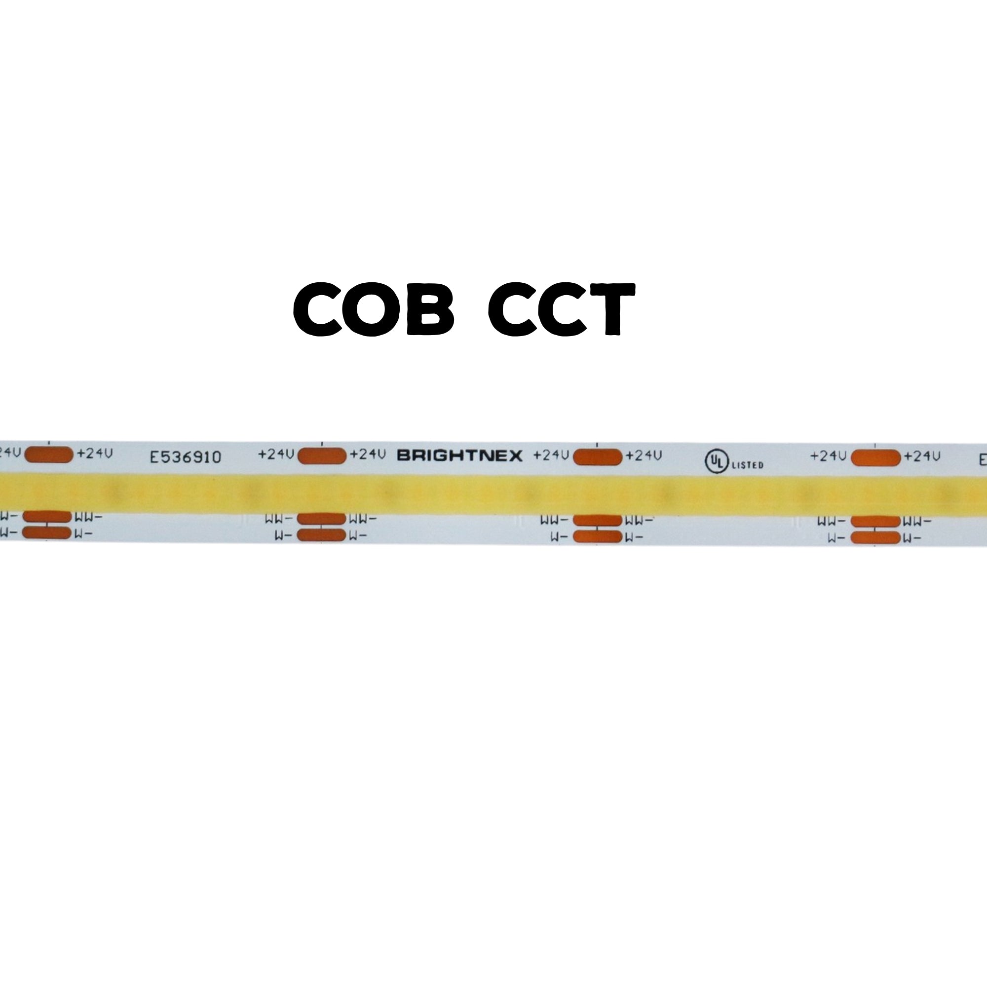 NC-520-KHE・NC-320-10H CCT COB LED Strip – 2700K + 6500K – 24V – UL Certified – IP20