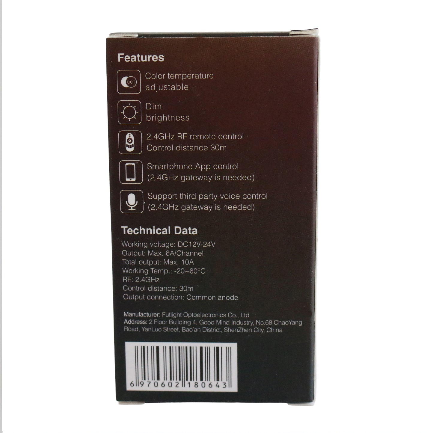 4 Zone Dimmable CCT Remote and Controller