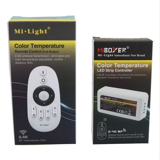 4 Zone Dimmable CCT Remote and Controller, Remote Mi- Light FUT 007 , Controller Mi-Light FUT0035 