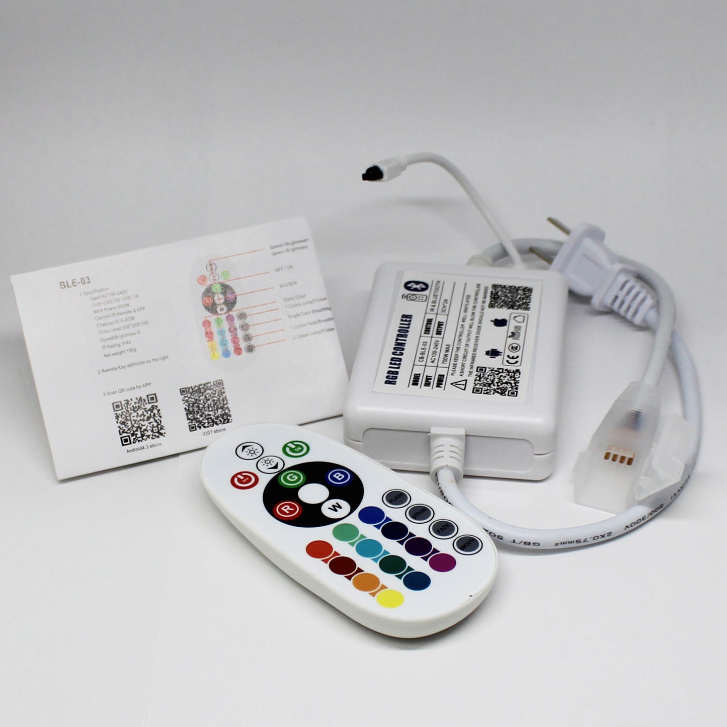 RGB LED Strip Light Quick Connect Controller