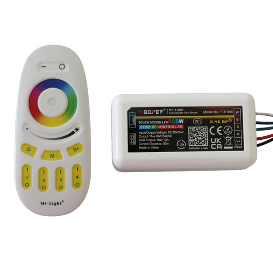 RGBW Strip Light Controller and Remote, Mi - Light- RGBW- FU096-FU038