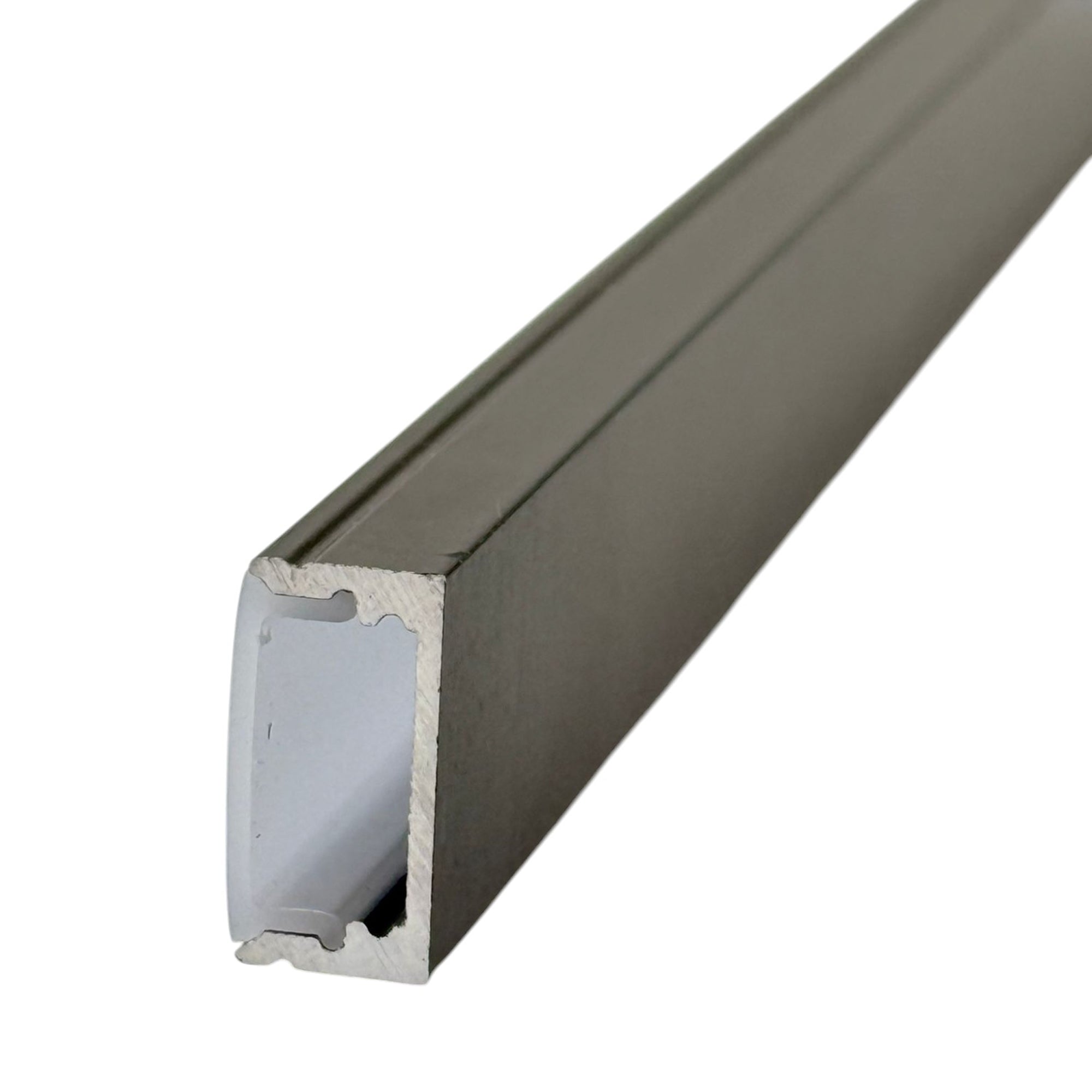 Surface Mounted Aluminum Profiles, Black Aluminum Channel, Milky cover, BN252-Black