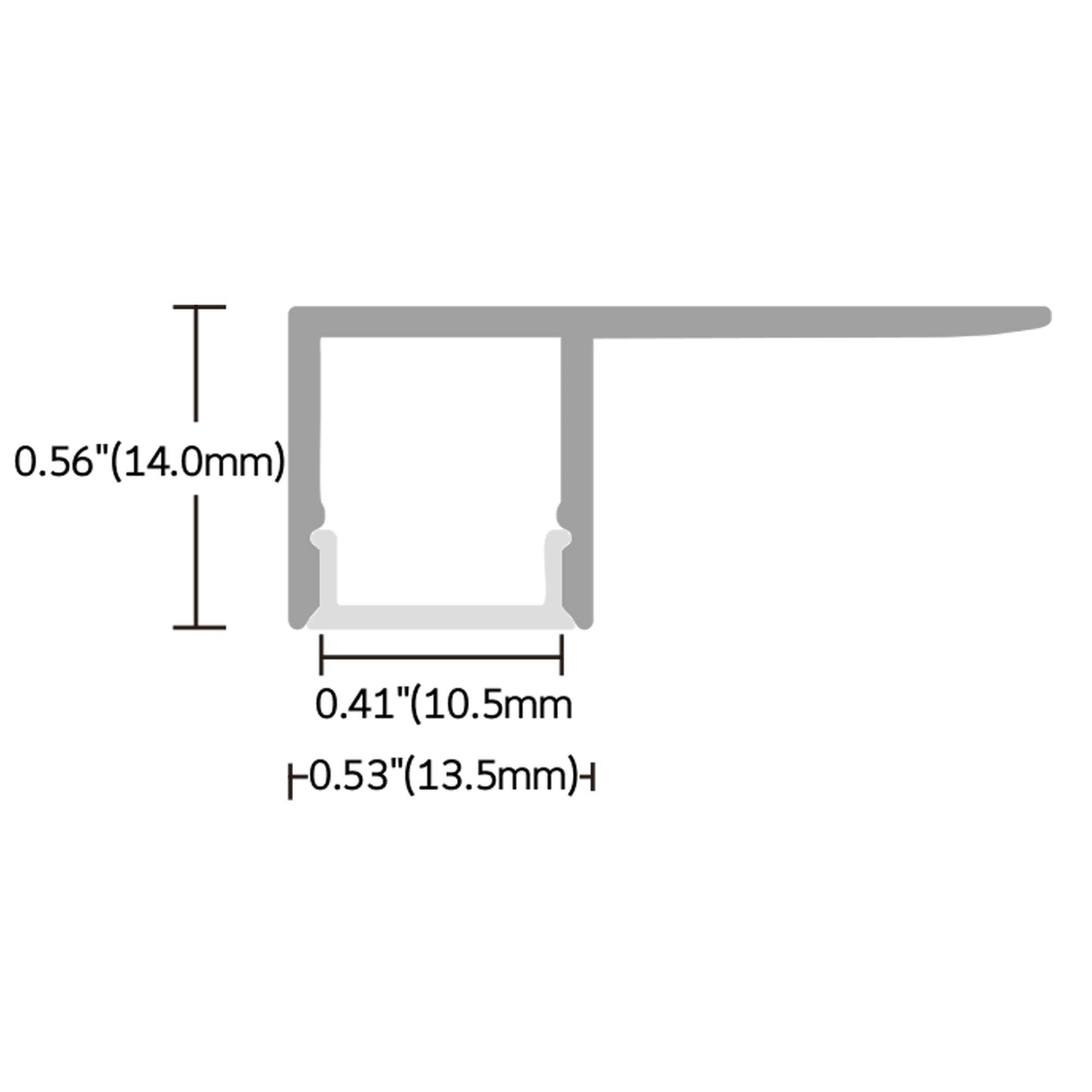 Surface Mount LED Aluminum Profile, BN5617