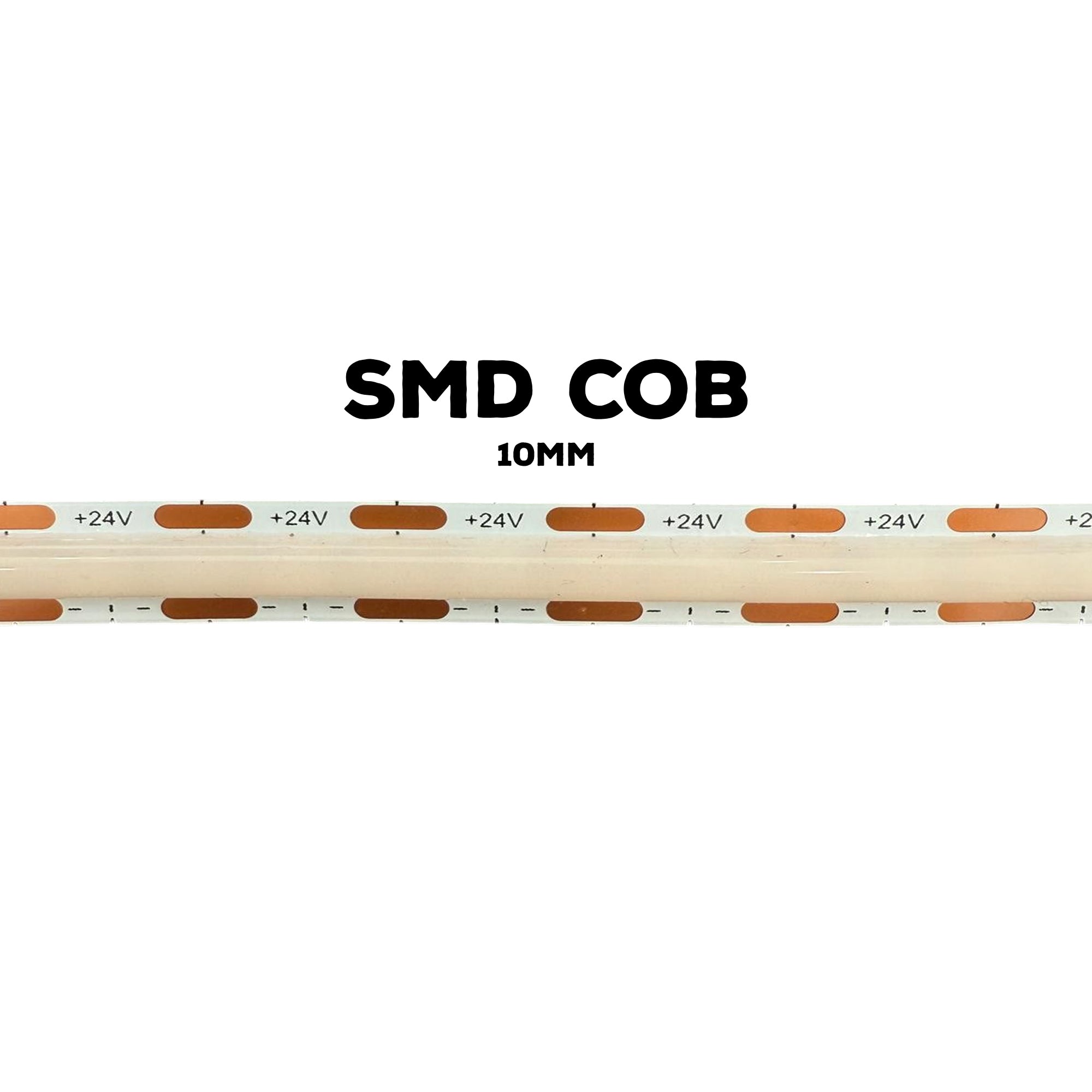 SMD COB LED Strip Light – 24V – 10mm – (27K, 3K, 4K, 5K), UL Certified, Indoor (IP20)