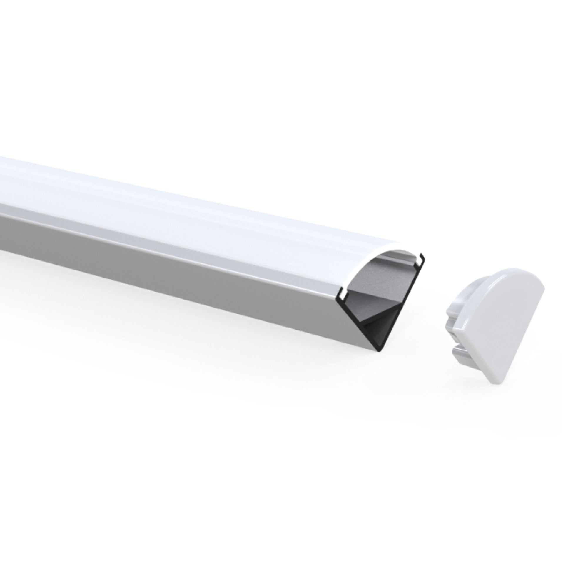 BN254 indoor V shape 90 degree corner LED aluminum profile channel for corner LED strip lighting
