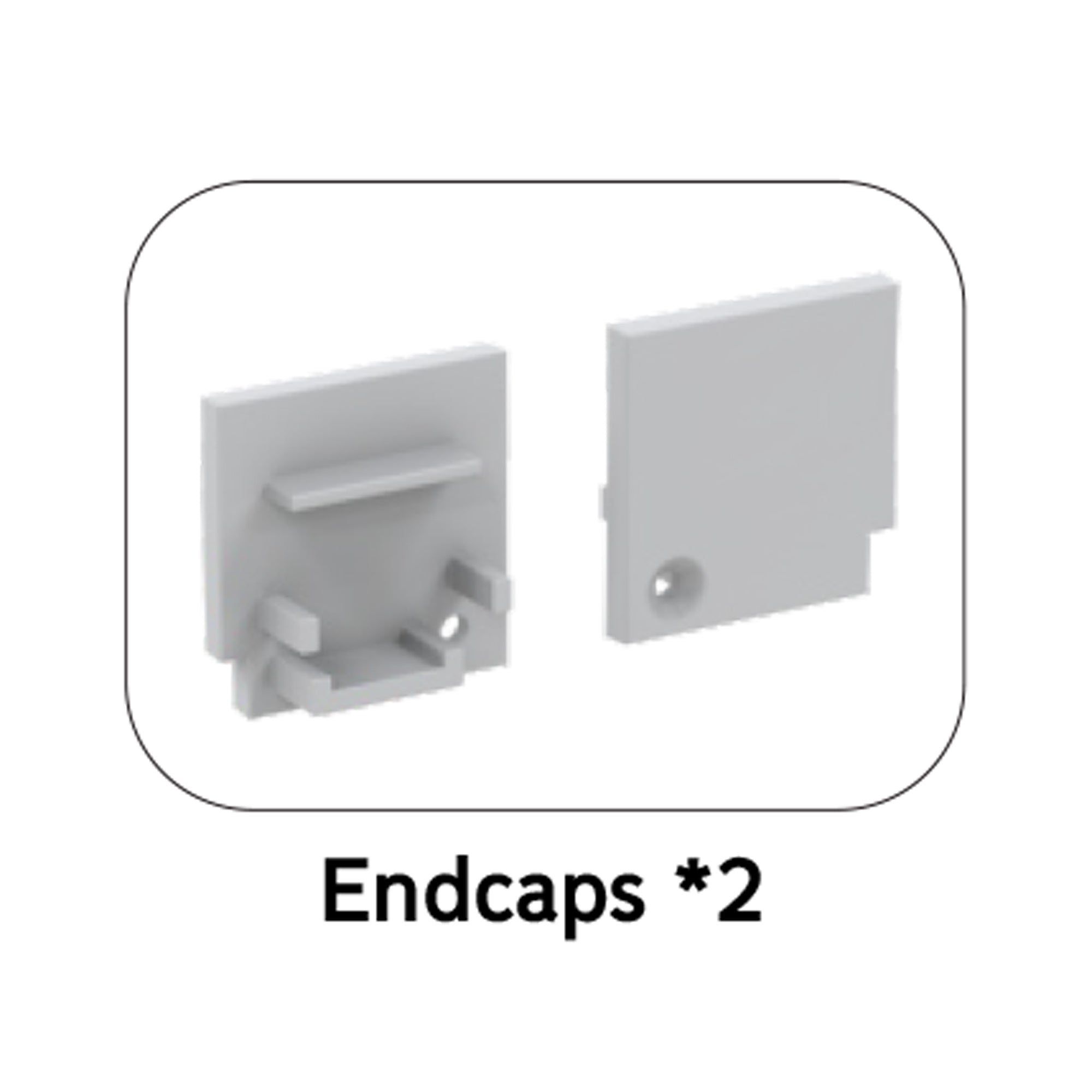 BN5619 indoor plaster in LED baseboard channel end caps accessories for LED strip profile