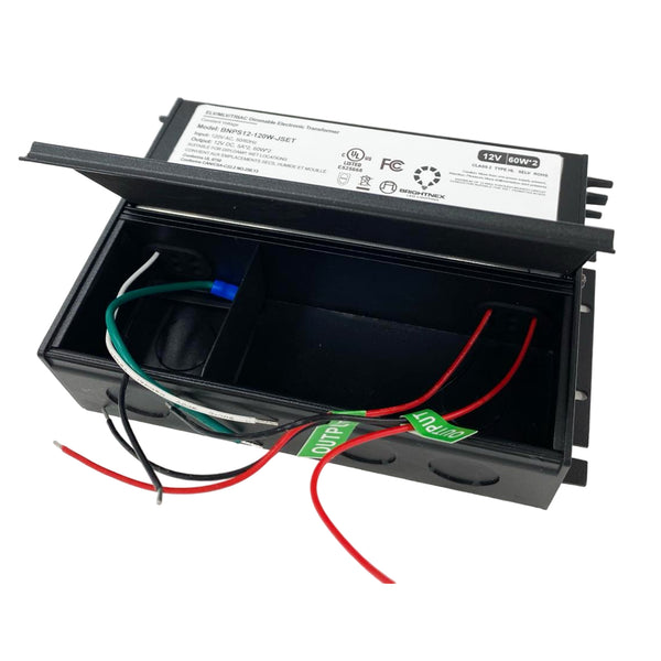 2V 120W LED Transformer – Dual Output | TRIAC/ELV/MLV Dimmable| Wet Rated