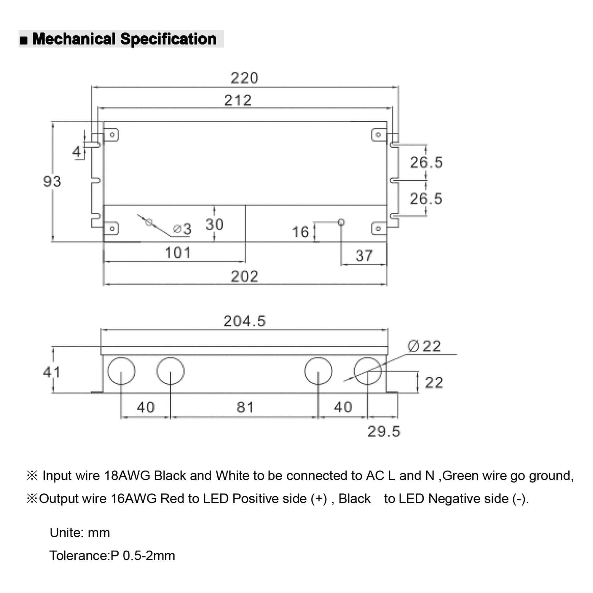 UL listed 12V 24V 80W dimmable LED driver multi connection wiring diagram showing Triac drivers and LED strip light connections for outdoor installation