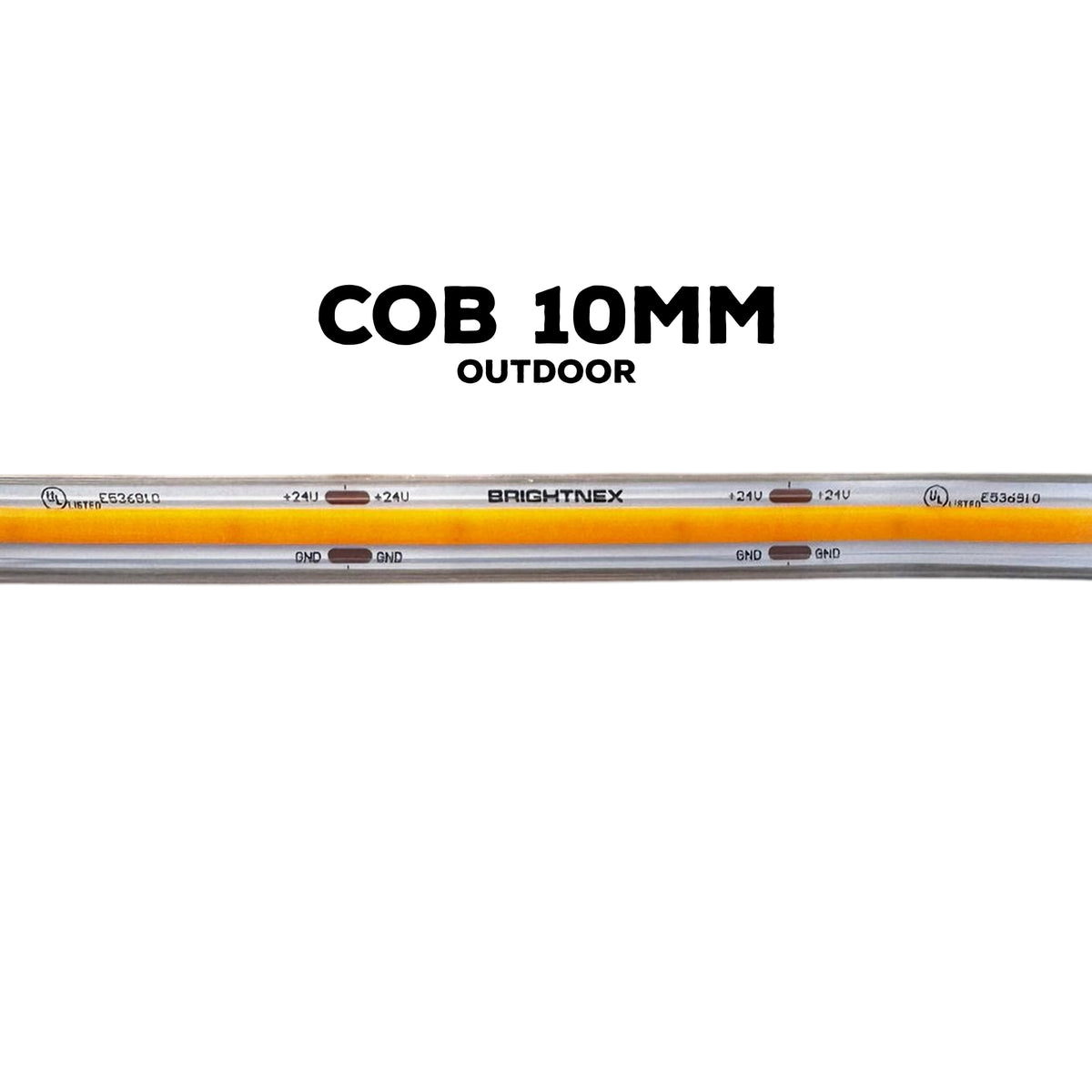 Outdoor COB Dotless LED Strip – 480 LEDs/m – IP65 – UL Certified
