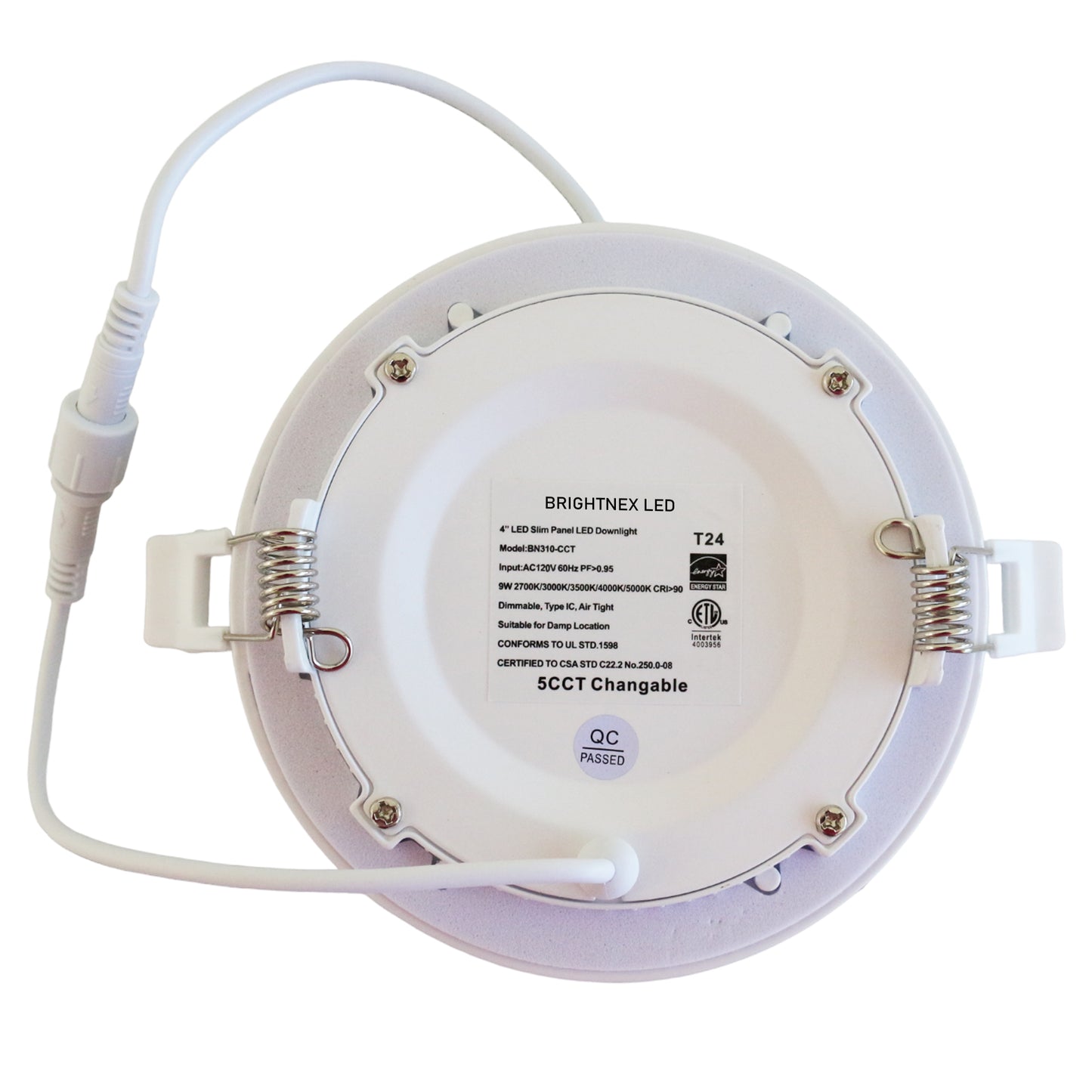 LED Recessed Lighting, 5CCT, 4 Inch, Dimmable - Energy Star