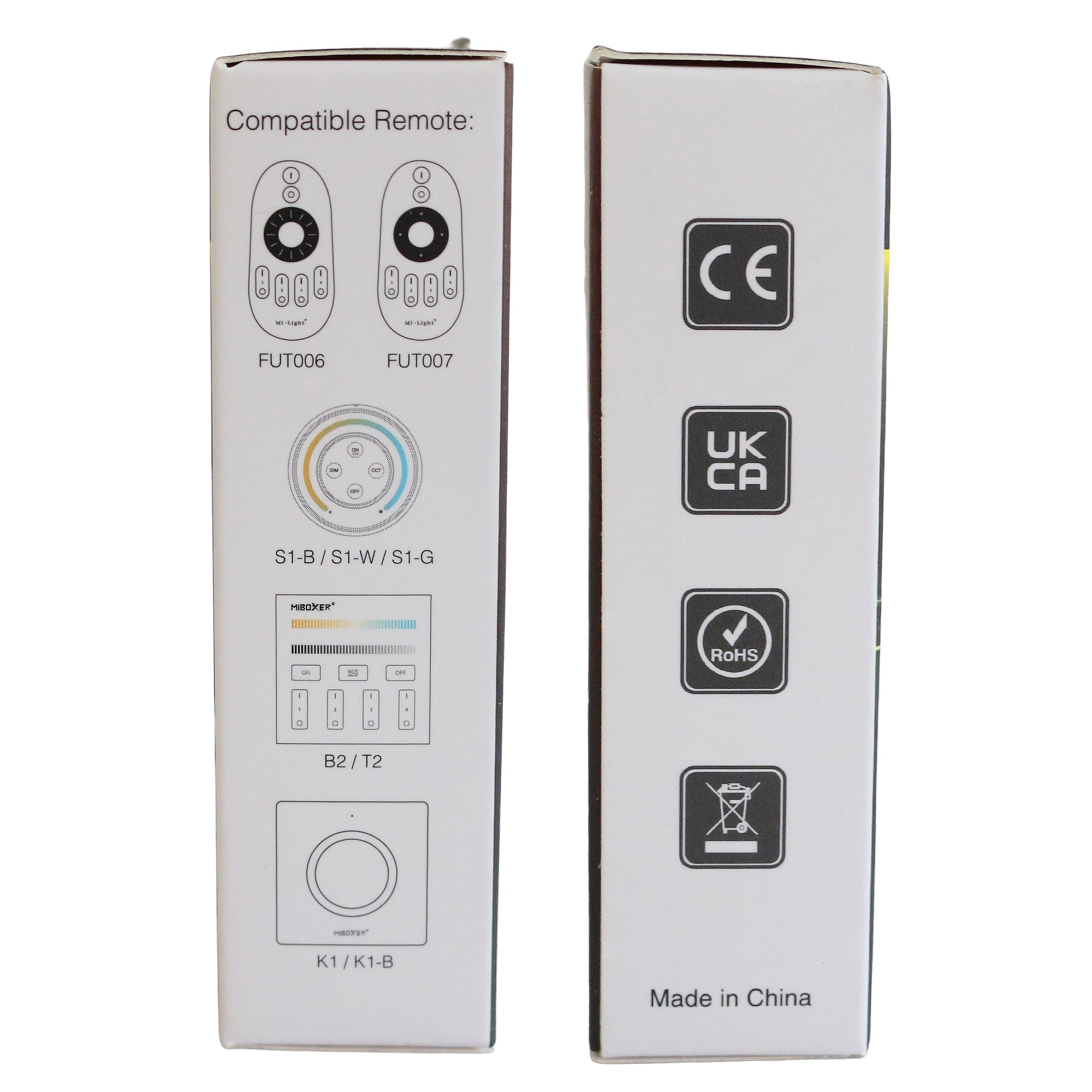 4 Zone Dimmable CCT Remote and Controller, Remote Mi- Light FUT 007 , Controller Mi-Light FUT0035 