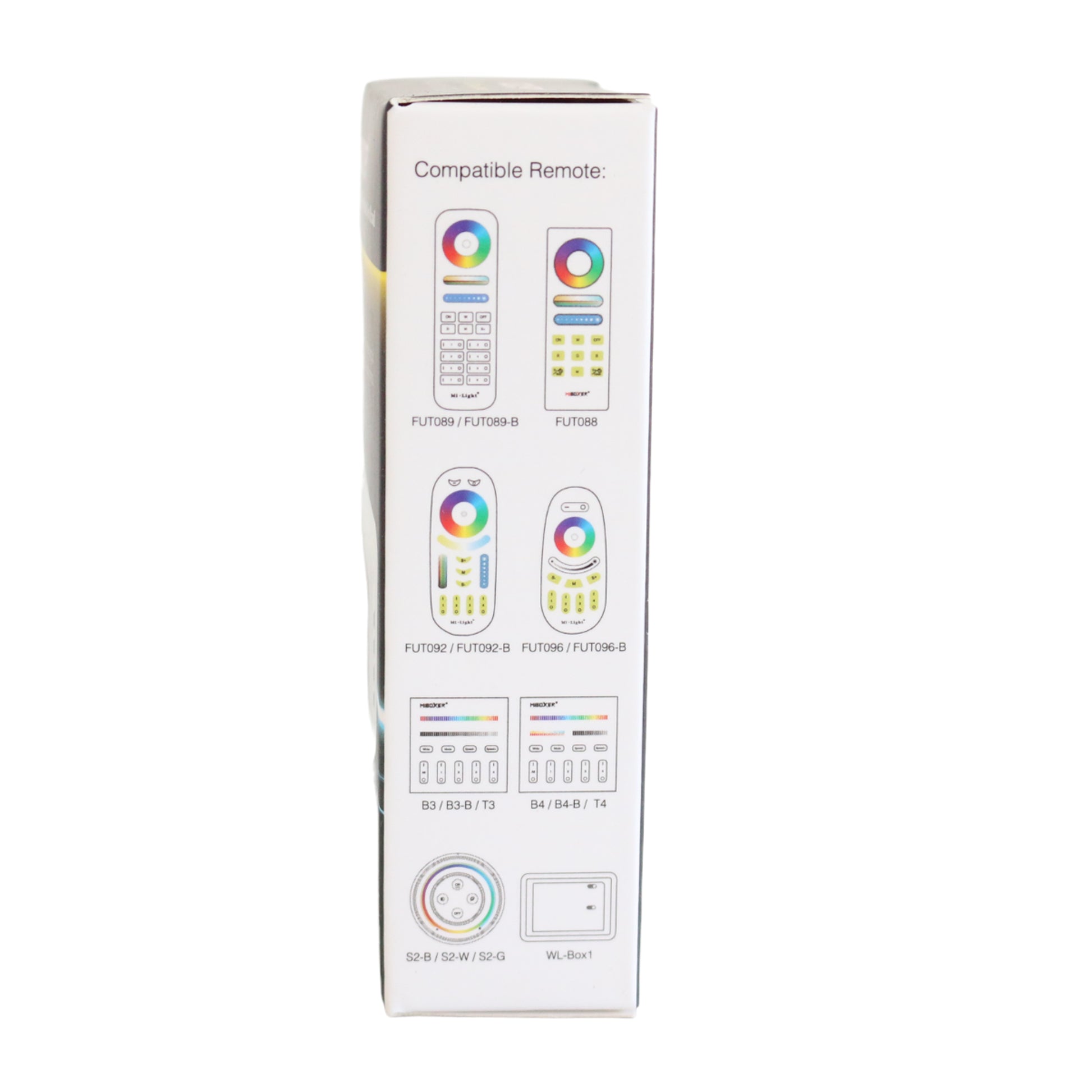 Controller and Remote for RGB LED Strip Light, Mi-Light- RGBW- FU096- RGB Controller FU037