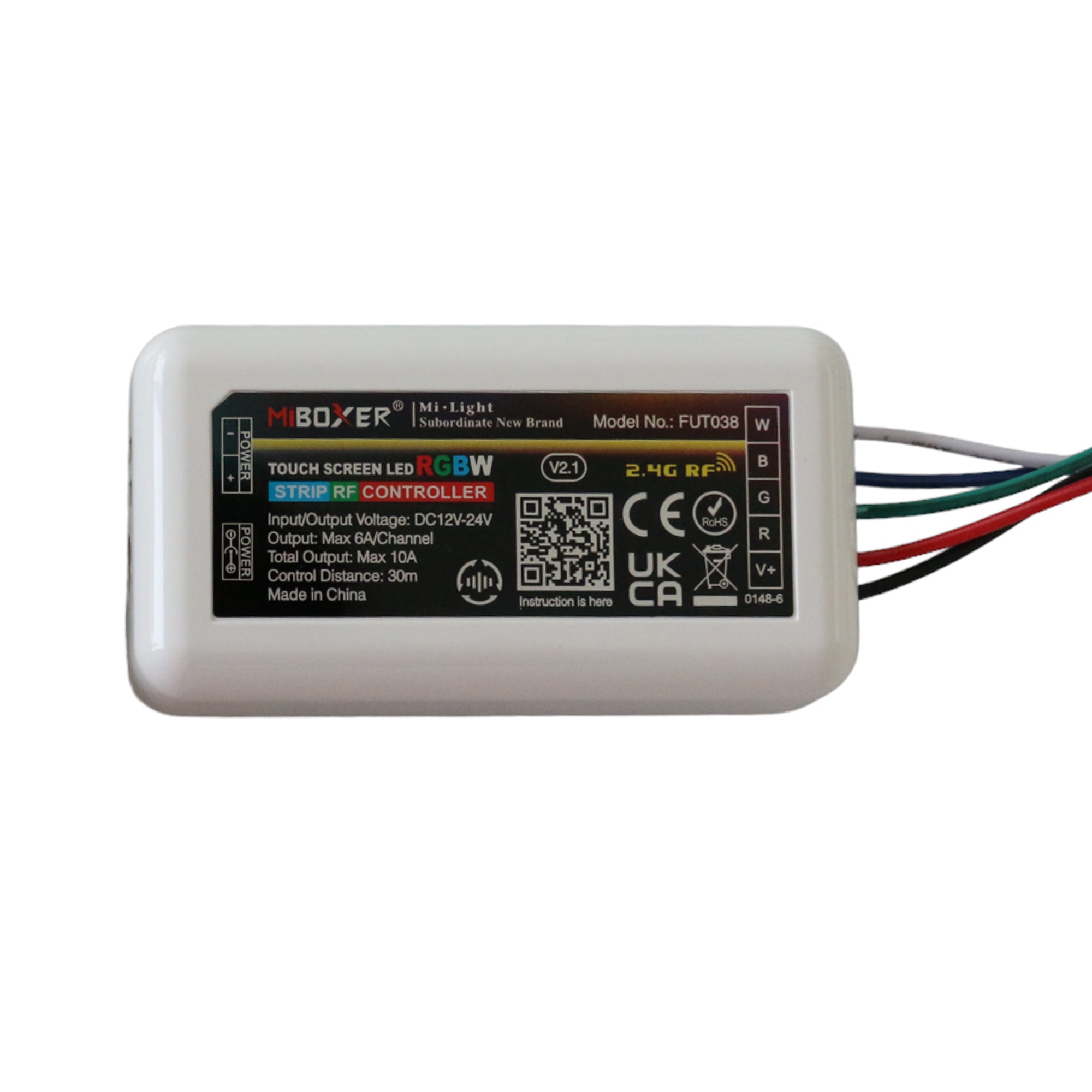 RGBW Strip Light Controller and Remote, Mi - Light- RGBW- FU096-FU038