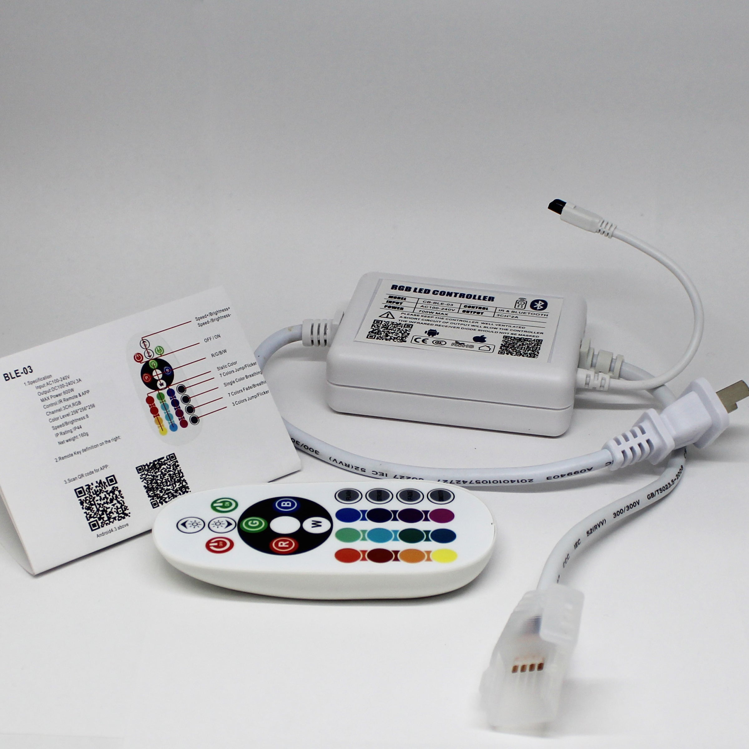 RGB LED Strip Light Quick Connect Controller