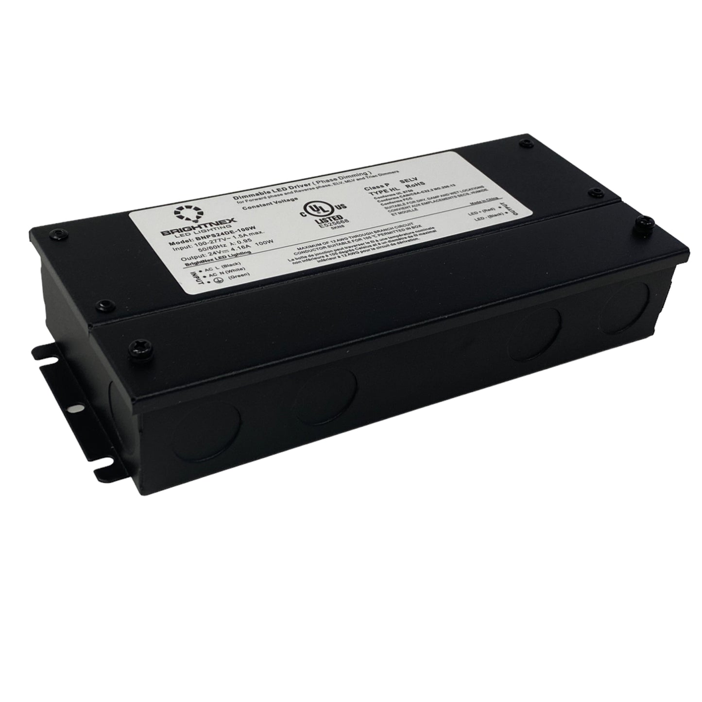 DIMMABLE TRANSFORMER (LED Driver), 24V, 100W