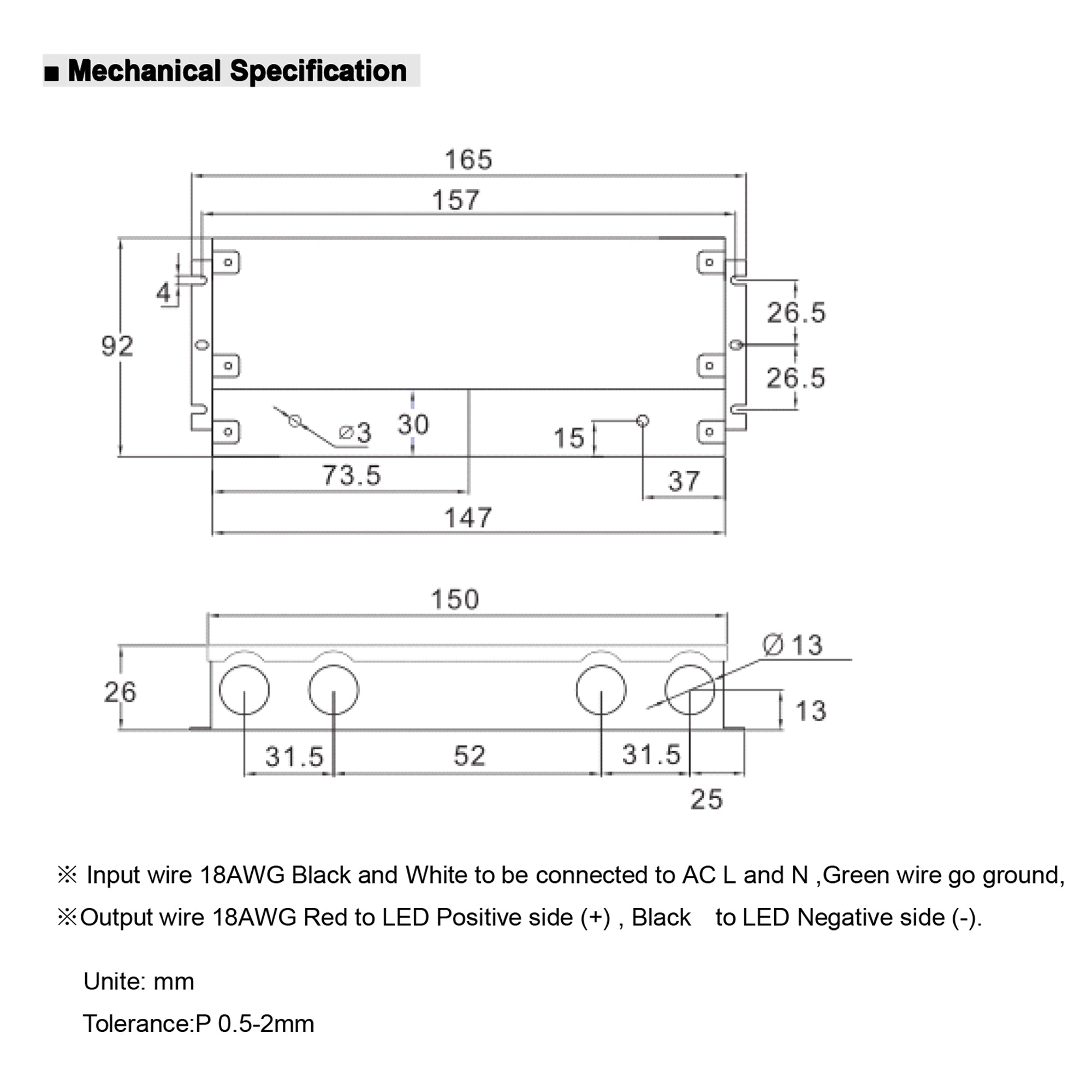 UL listed 12V 24V 30W dimmable LED driver multi connection wiring diagram showing Triac drivers and LED strip light connections for outdoor installation
